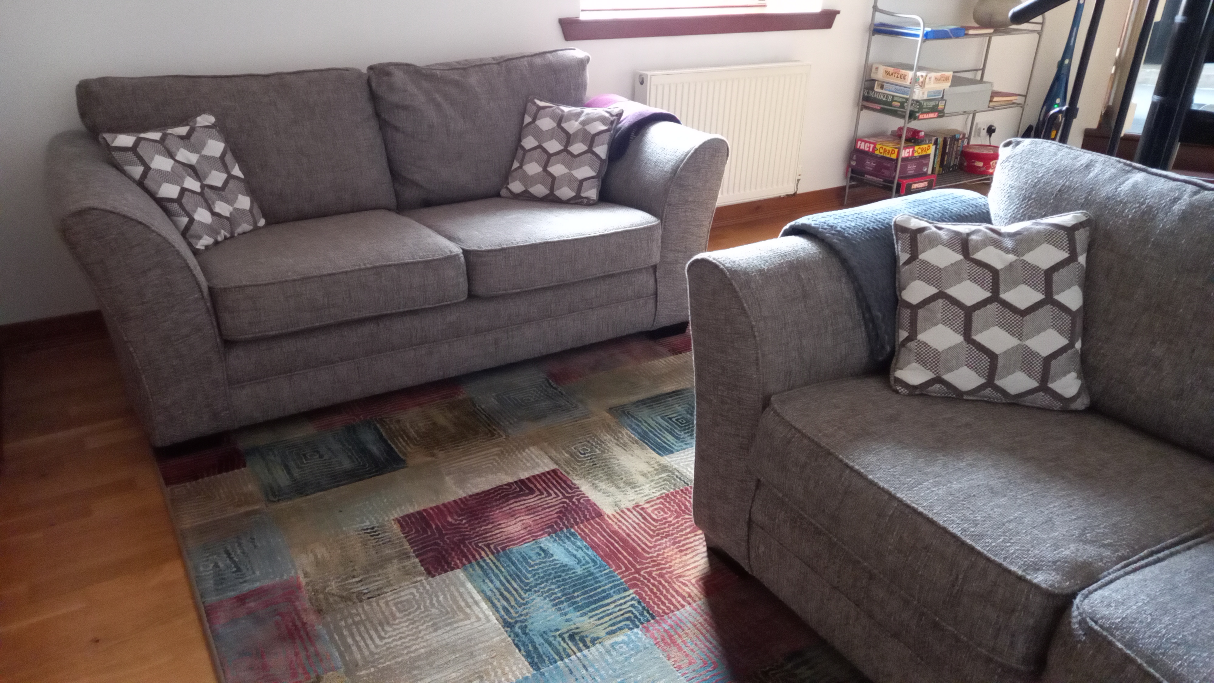 Seating area with sofas